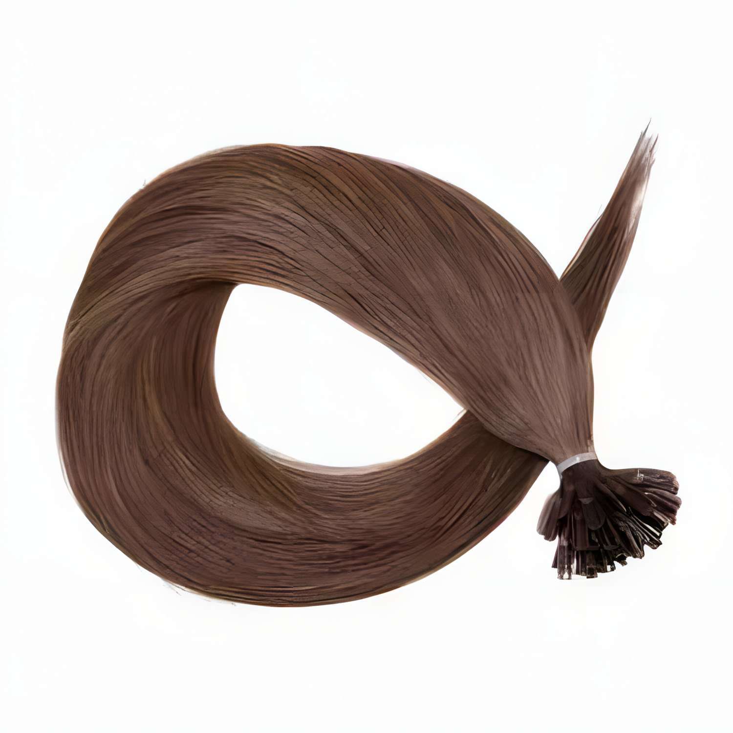 Keratin Extensions - #7 Medium Ash Brown - 40 cm
