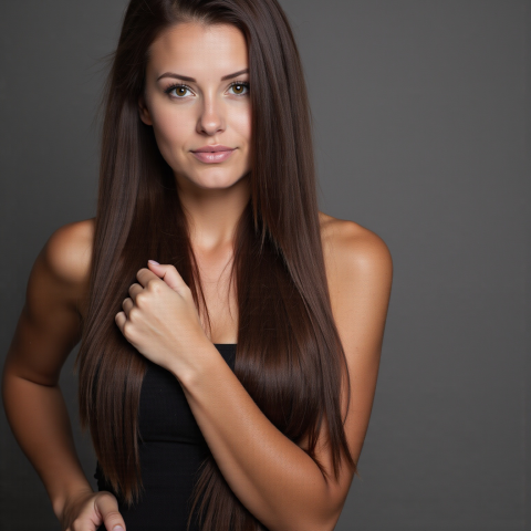 Hair extensions i farge #2 Darkest Brown